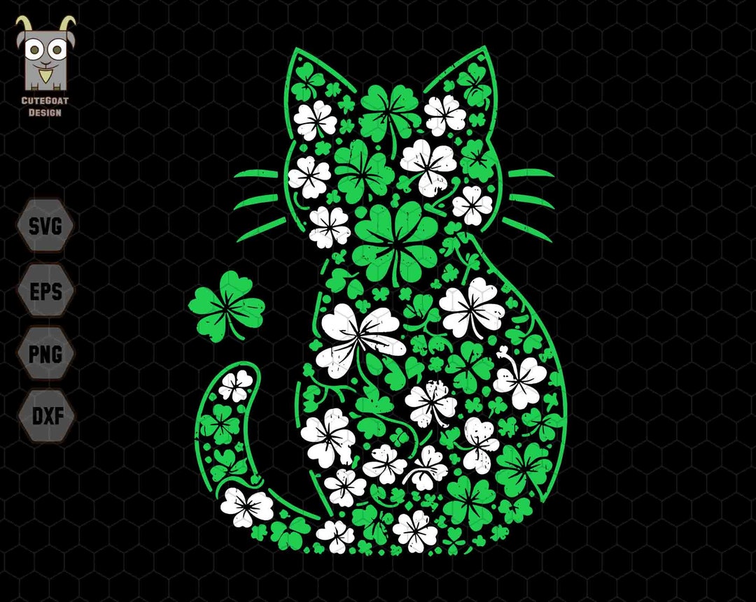 st paddys day cat shirt