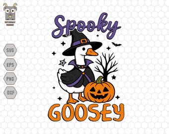 Spooky Goosey Svg, Halloween Goose Svg, Just a Spooky Goose Svg, Cute Horror Svg, Spooky Goose Png, Halloween Party 2025, Skeleton Goose Svg