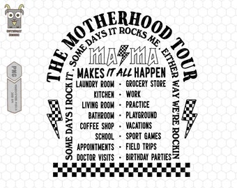 Motherhood Png, Some Days I Rock It Png, Mama Lighting Bold Png, Mama Funny Tour Png, Mother's Day Png, Funny Mama Png, Mama Skeleton Png