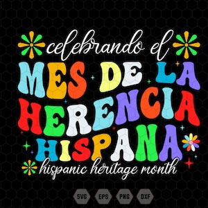 National Hispanic Heritage Month Svg, Mes De La Svg, Herencia Hispana Svg, Hispanic Flag Svg, Mes Nacional De La Svg, Spanish Svg, Mexican