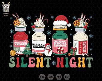 Silent Night Svg, Nurse Christmas Svg, Doctor Christmas Svg, Er Nurse Svg, NICU Nurse Svg, ICU RN Christmas Svg,Dream Team,Medical Christmas