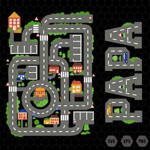 パパのカー トラック SVG、おじいちゃんの上でカー レースをする SVG、パパの背中にマット カー レース トラック、マット ロード カー レース トラック SVG、孫 SVG、パパ SVG