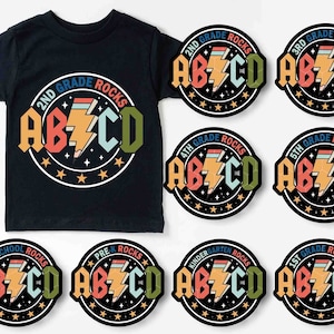 Back to School Svg Bundle, ABCD Grade Rock Svg, First Day of School Svg, Retro Teacher Svg, RocknRoll Teacher Svg, Pencil Lightning Bolt Svg