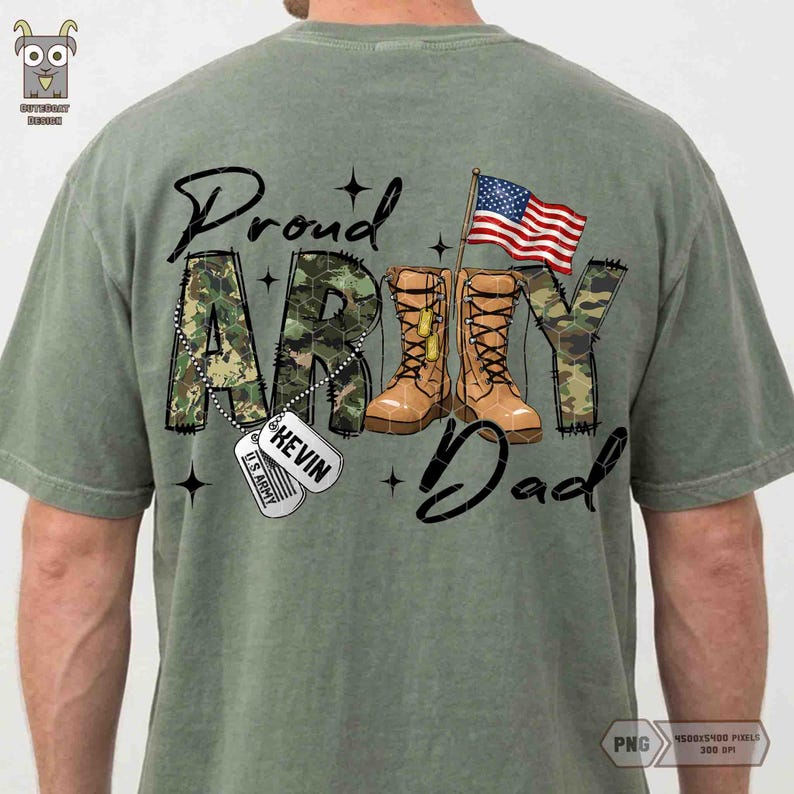 Personalized Camo Proud Army Dad Png Bundle, Custom Name, Sister Wife ...