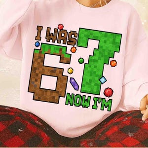 レトロな「私は6歳、今は7歳」の誕生日Png画像、男の子へのプレゼントPng画像、67Png画像、誕生日プレゼント、67ミームのバイラル画像、かわいい67Png画像、面白いティーンエイジャー 画像 5