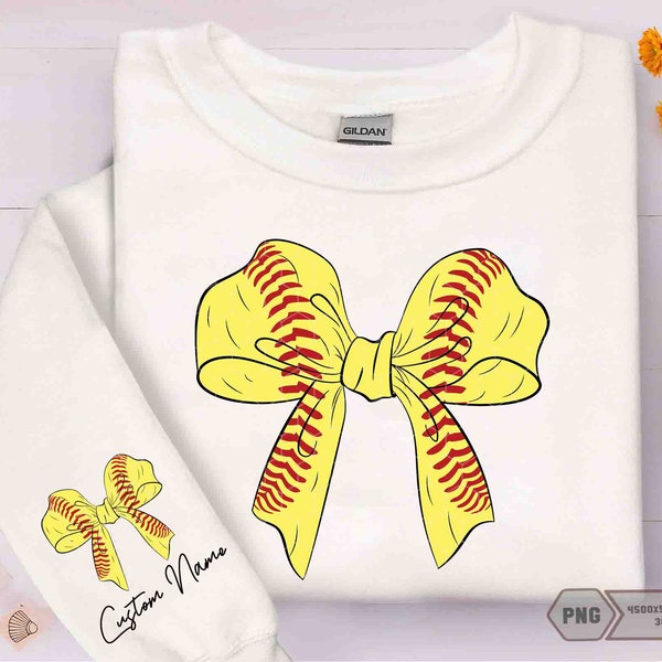 Personalized Softball Baseball Coquette Bow Png, Soft Girl Era Png, Glitter Bow Png, Social Club Png, Softball Mom Era Png, Baseball Custom