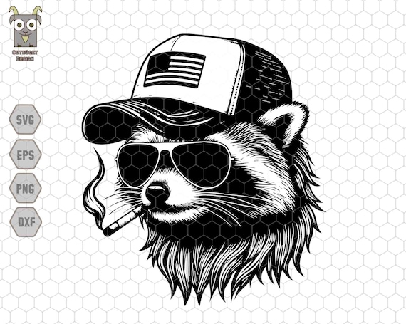 CRAZY RACCOON LOGO CAP BLACK クレイジーラクーン