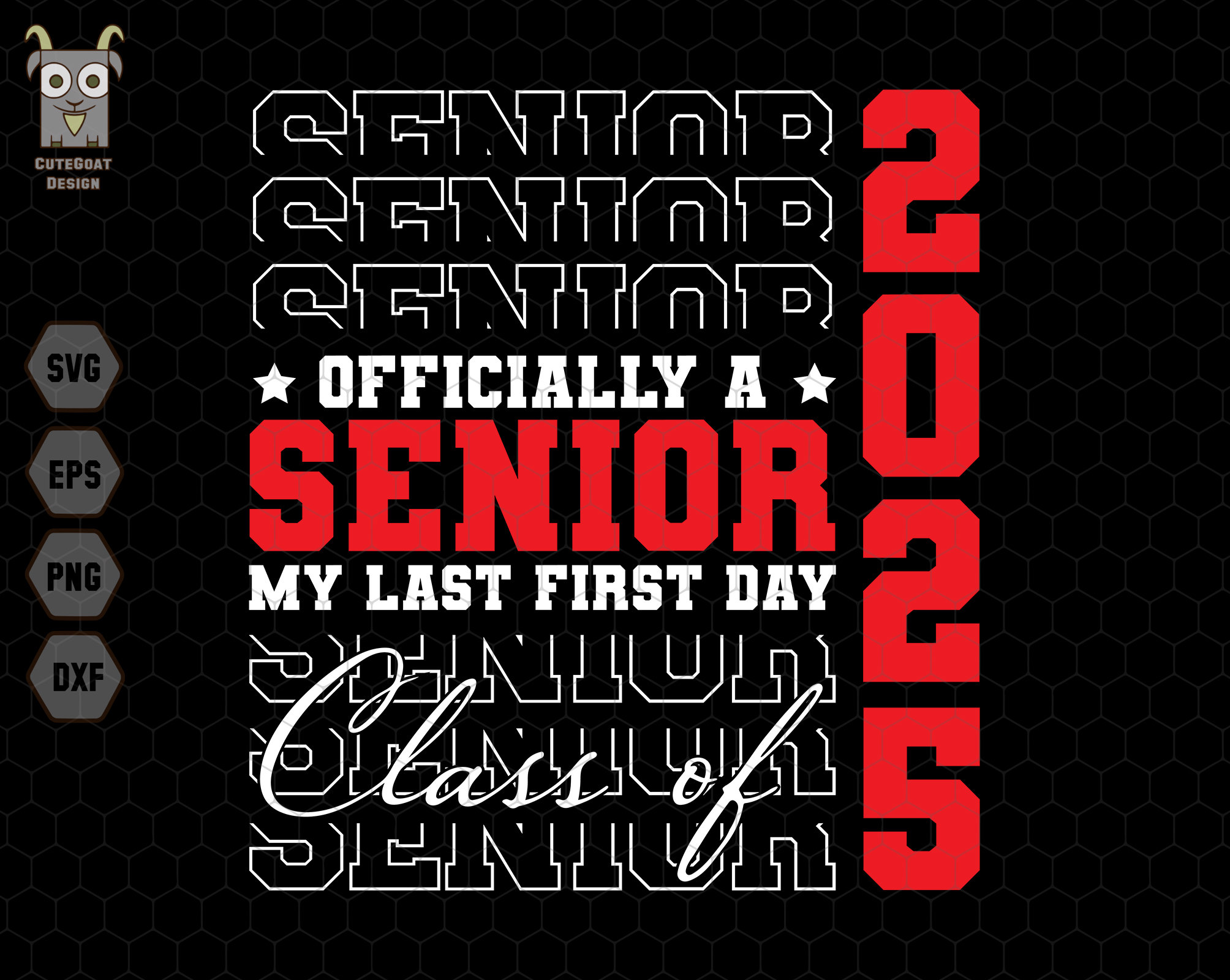 Officially A Senior My Last First Day 2025, Back to School Svg, Senior ...