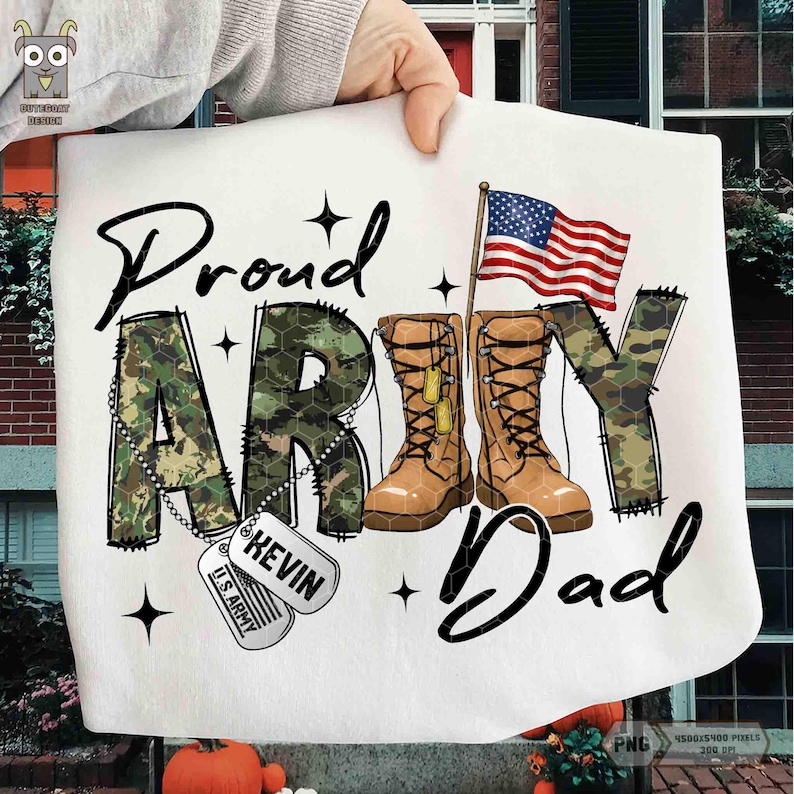 Personalized Camo Proud Army Dad Png Bundle, Custom Name, Sister Wife ...