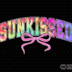 Sunkissed Coquette Bow Png, Summer Vibes Png, Retro Summer Png, Girls Trip Png, Summer Vacation Png, Varsity Sunkissed Png, Hello Summer Png