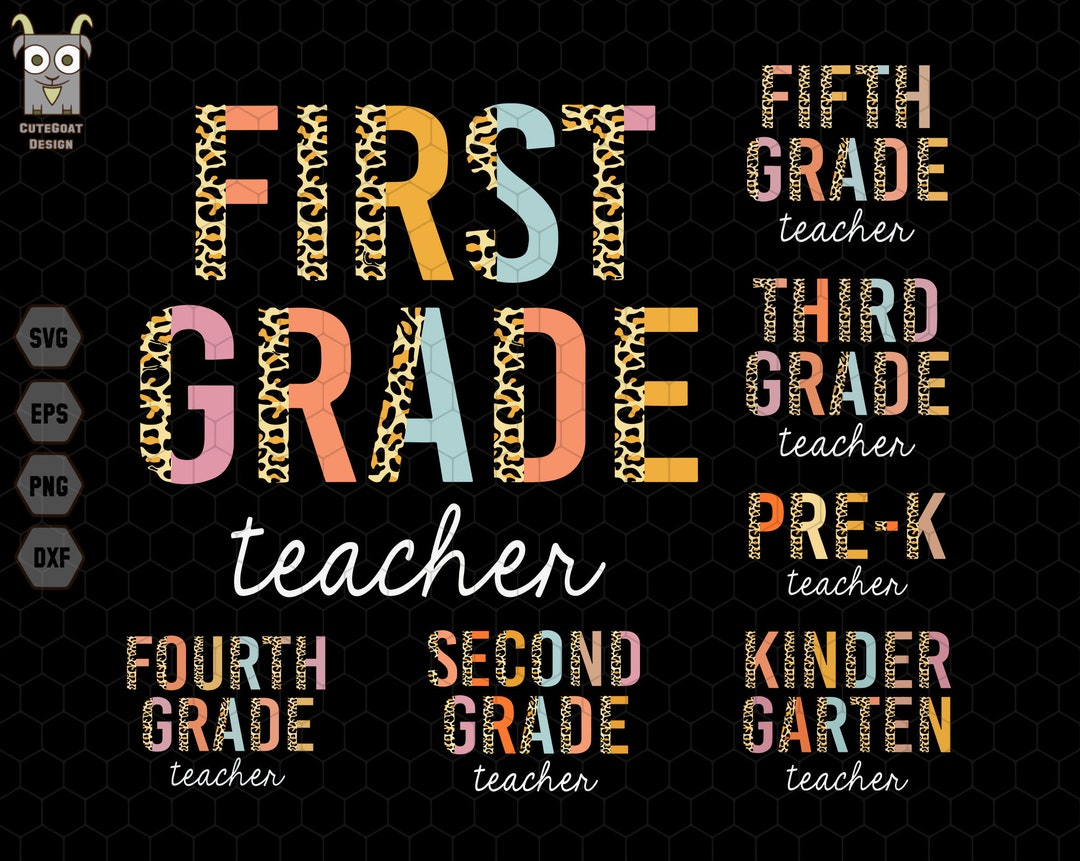 Teacher Svg Bundle Back to School Svg Bundle Leopard Teacher - Etsy Canada