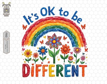 It's Ok To Be Different Png, Special Education, Neurodiversity, Autism Life, Different Is Beautiful Png, Autism Awareness Png, Autism Puzzle