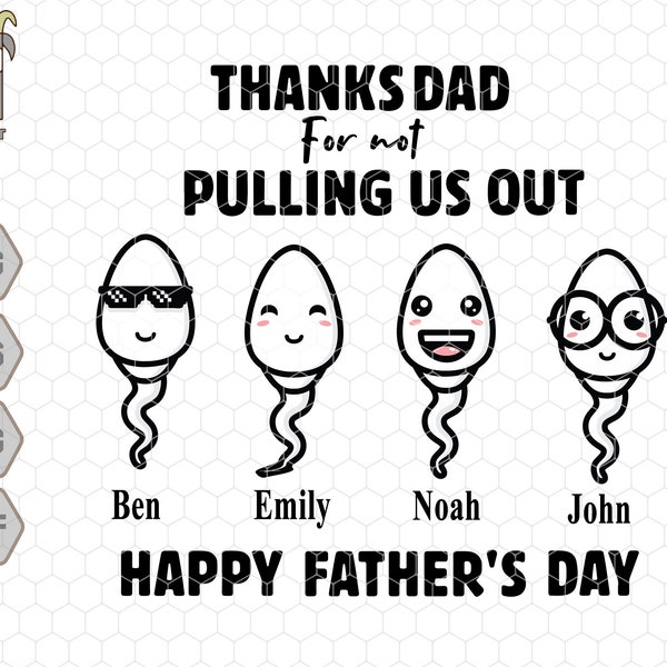 Thanks for Not Pulling Out Dad Svg Etsy Australia