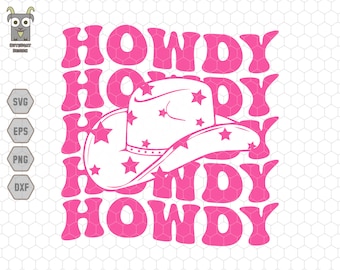 Howdy Southern Svg, Western Girl Svg, Country Rodeo Pink Cowgirl Svg, Southern Svg, Cowboy Hat Svg, Texas Rodeo, Digital File Svg, Cricut