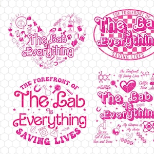 The Lab Everything Saving Lives Svg Bundle, Retro Pink Lab Week 2024 Svg, Medical Lab Science Svg, Microbiology, Laboratory, Lab Tech Svg