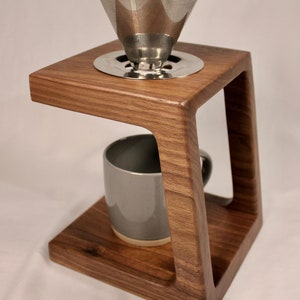 English Walnut Coffee Pour Over Stand