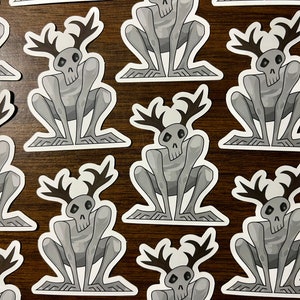 Wendigo Sticker / Cryptids Sticker / Creature Sticker / Laptop Sticker / Vinyl Sticker