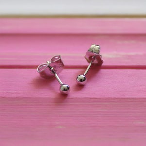 Sterling Silver Stud Earrings, Sterling Silver Earrings Post, Cute Stud Earrings Simple, Minimalist Earrings Studs Dainty, Earrings Under 20