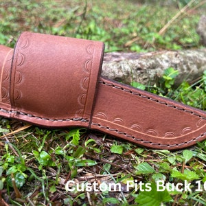 Buck 102 Custom Leather Sheath