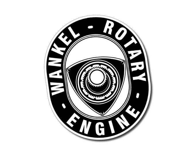 Wankel Rotary Engine Sticker Decal Vinyl Car Mancave Fridge Bar Beer ...