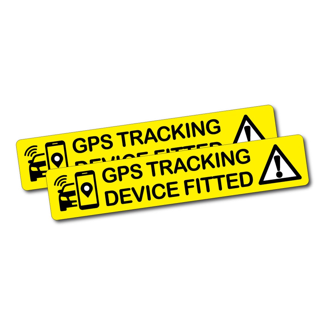 GPS Tracking Device Fitted Sticker Decal Vinyl Car Boat Ute Caravan 4x4 GPS Tracking Device Fitted Sticker Decal Vinyl Car Boat Ute Caravan 4x4