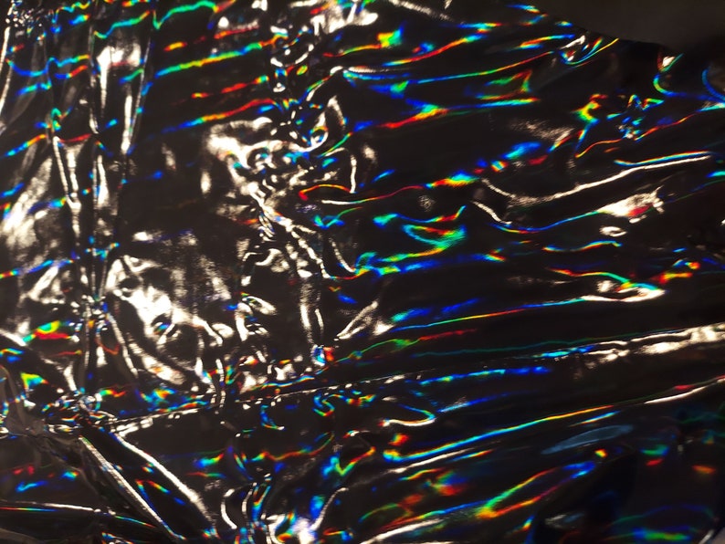 Iridescent Black Fabric, Sold by the Piece (over a Yard) - Etsy