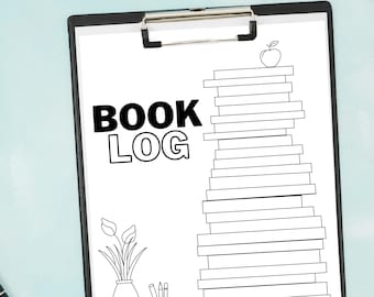 Druckbare Buchliste, Leselogbuch für Kinder und Erwachsene (Digitaler Download)