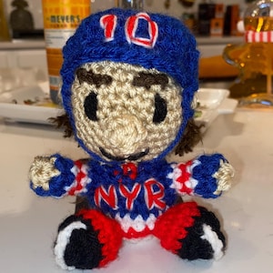 Artemi Panarin Crocheted Doll, NY Rangers Hockey Fan Gift