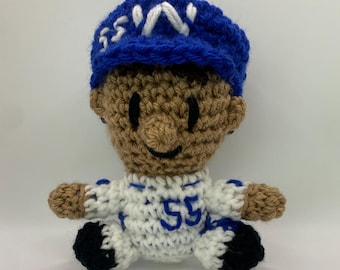 Mini Carlos Sainz Amigurumi Doll, 2025 Williams F1 Fan Crochet Toy
