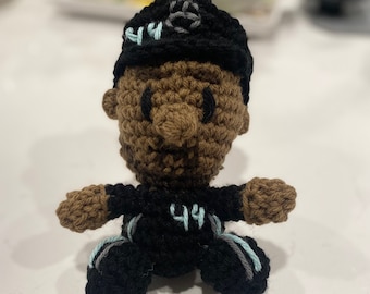 Handmade Lewis Hamilton Crochet Doll, F1 Fan Gift