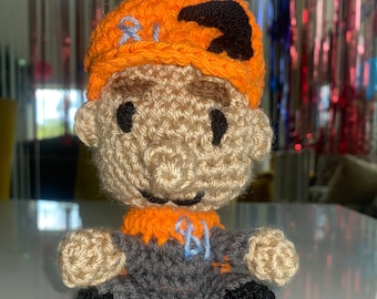 Oscar Piastri Crochet Doll, Formula One F1 Racing Fan Gift