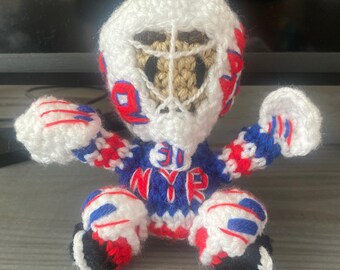 Mini Igor Shesterkin Crocheted Doll, NY Rangers Hockey Fan Gift