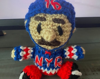 Mini amigurumi Vincent Trocheck Crocheted Doll, NYR, gift for her, gift for him, gift for Valentine’s Day, gift for hockey fans, handmade