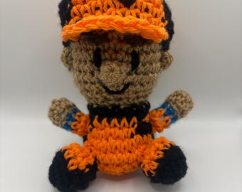 Crocheted Lando Norris Amigurumi Doll, 2026 McLaren F1 Fan Gift