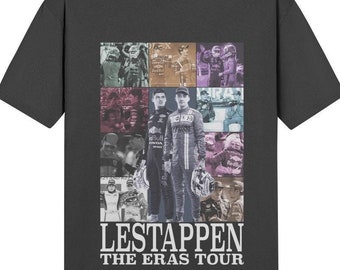 Camiseta unisex Softstyle de Lestappen (Charles Leclerc y Max Verstappen) The Eras Tour, camiseta de F1, pilotos de F1, merchandising de Fórmula 1, carreras