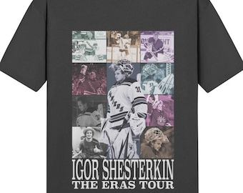 Camiseta unisex Softstyle The Eras Tour de Igor Shesterkin, hockey, NHL, artículos de NYR, portero, regalo para ella, regalo para él, regalo para fanáticos de la NHL