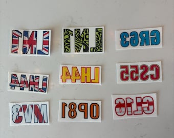 Formula One Driver Initials Temporary Tattoos, Motorsport F1 Fan Merch
