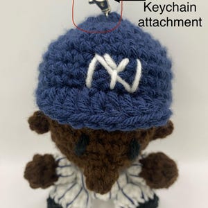 Mini amigurumi Vincent Trocheck Crocheted Doll, NYR, gift for her, gift for him, gift for Valentine’s Day, gift for hockey fans, handmade image 8