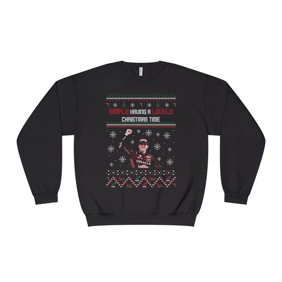 Max Verstappen Lovely Christmas Sweater Unisex NuBlend® Crewneck Sweatshirt, racing, motorsports, gift for f1 fans, formula one, f1 merch