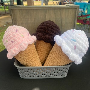 No sew* Crochet Ice Cream Cone Pattern