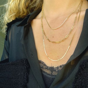 Toggle Layering Necklace Set Gold Chain Necklace, Gold Layered Necklace,  Layering Set, Chain Necklaces, Trendy Necklaces GFN00006 