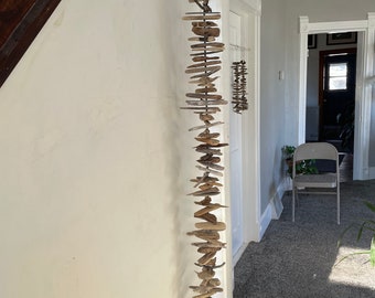 80 inch Valhalla Ladder/ V0199/Housewarming Gift/Driftwood Garland/Home Decor/Gift for him or her/Great Lakes Driftwood