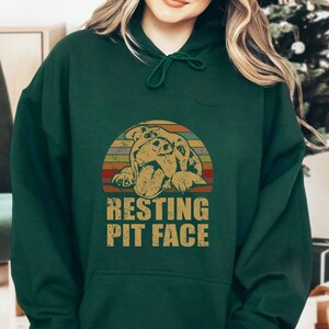 Funny Dog Owner Sweatshirt Resting Pit Face Sweatshirt Dog Lover