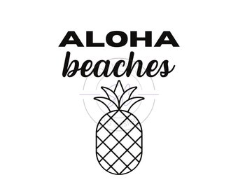 Aloha Beaches - SVG/PNG design - beach svg