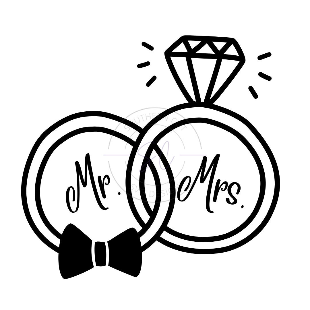 Mr. and Mrs. SVG SVG/PNG Design Wedding Svg Etsy