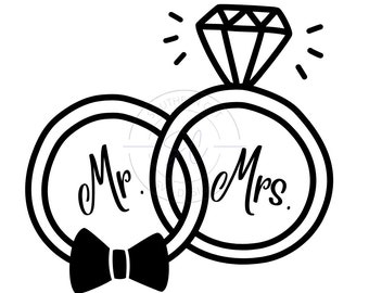 M. et Mme.SVG - SVG/PNG design - mariage svg