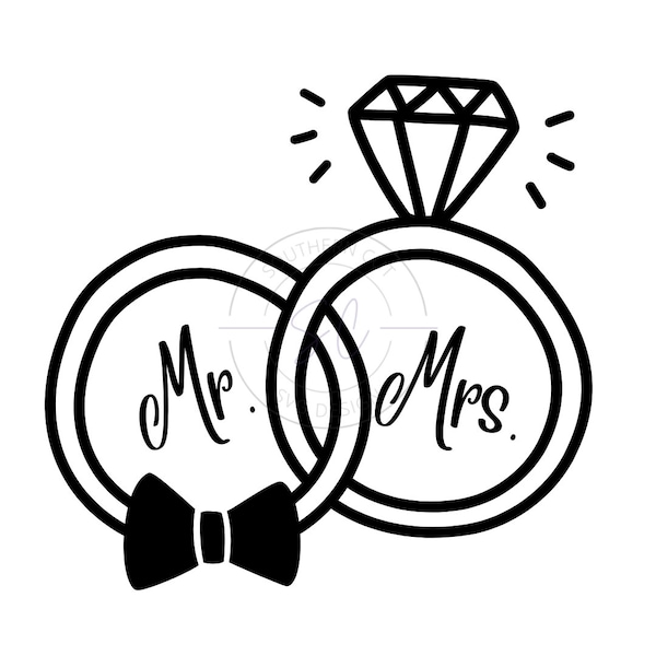 M. et Mme.SVG - SVG/PNG design - mariage svg