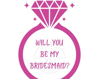 Will you be my bridesmaid SVG - SVG/PNG design - wedding svg