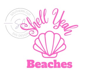 Shell Yeah Stränder - SVG/PNG-design - strand svg