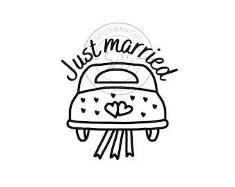 Just married - SVG/PNG design - wedding